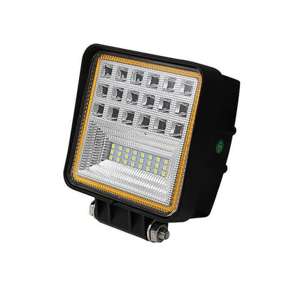 Комплект 2бр. LED квадратни халогени 4" 63W Две светлини 5040lm, 12V/24V работна светлина