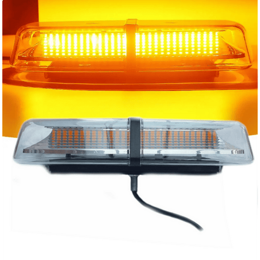 30.5см LED аварийна лампа 12V 24V 72 диода, 8 режима, бяло стъкло с болтово захващане, за пътна помощ, платформа, снегорин и др.