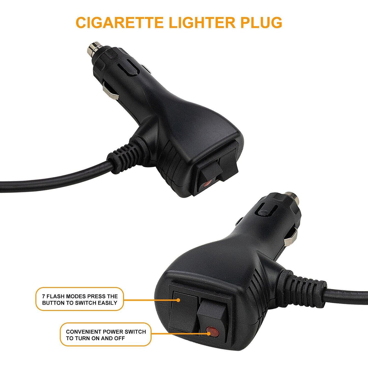 39.5см 90W Мощна двустранна аварийна (сигнална) лампа с магнити, 7 режима на работа 12/24V