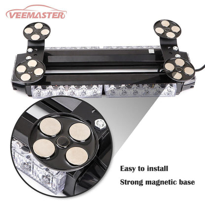 39.5см 90W Мощна двустранна аварийна (сигнална) лампа с магнити, 7 режима на работа 12/24V