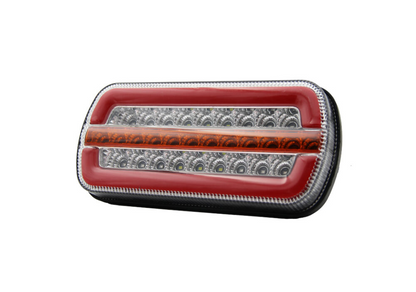 Комплект LED Стопове с 4 Функции за Ремарке / Камион - НЕОН габарит, стоп , динамичен мигач, задна светлина, IP67, 12V/24V