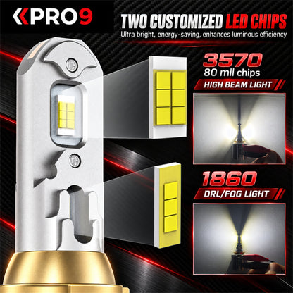 LED крушки PRO9 H15 130W 6000K 12-24V