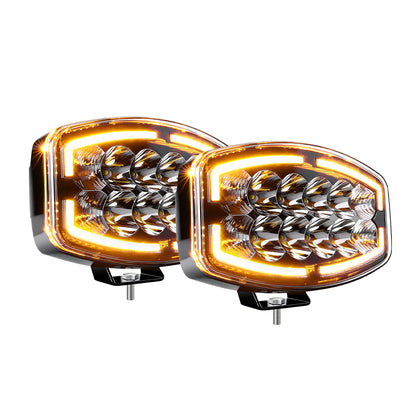 1бр LED Фар / Прожектор за джип, камион и работна техника, 32W 12V/24V, 10"/25см