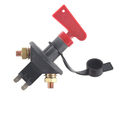 Ключ маса (главен прекъсвач) за акумулатор 12V/24V 200A (500A пик) с подвижен ключ - за джип, автомобил, камион, кемпер, лодка, каравана и други