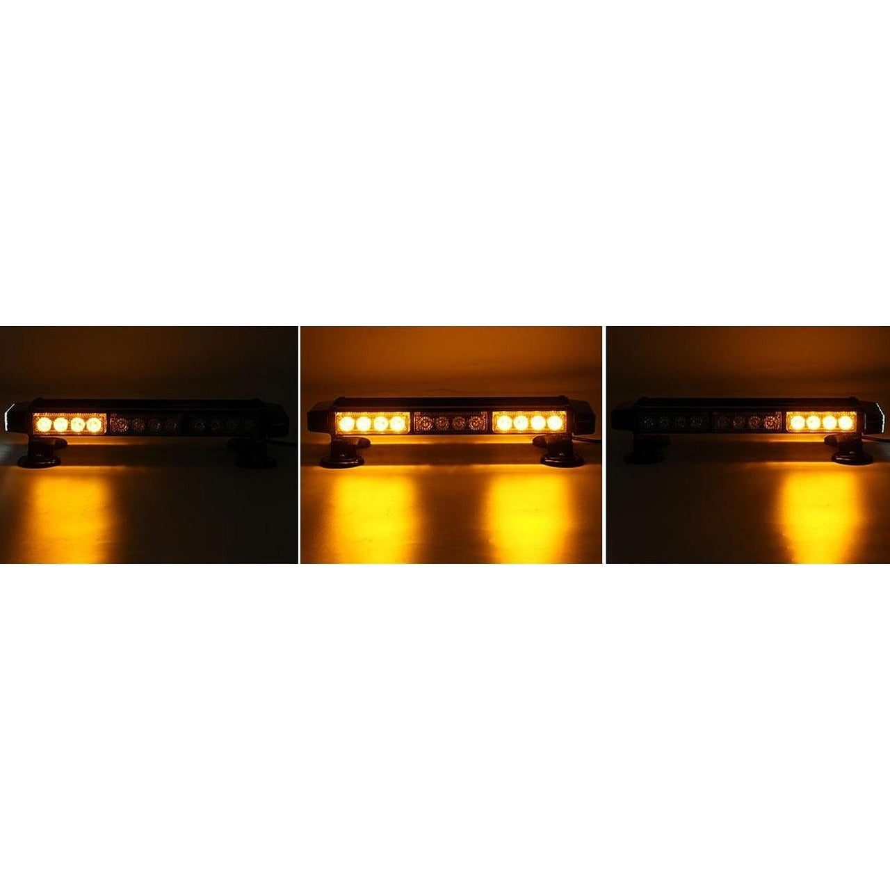 53см 126W Мощна двустранна аварийна (сигнална) лампа с магнити, 7 режима на работа 12/24V