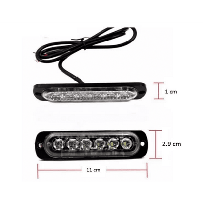 6 LED Аварийна Лампа За Пътна Помощ, Жълта Блиц Светлина, Мигаща