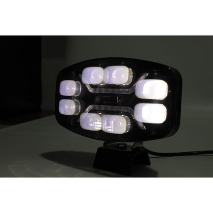 LED Халоген Фар DRL бяла/жълта светлина - Опушен - 12-24V за джип, камион, агротехника и др.