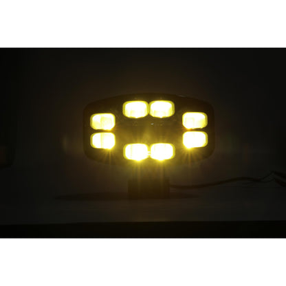 LED Халоген Фар DRL бяла/жълта светлина - Опушен - 12-24V за джип, камион, агротехника и др.