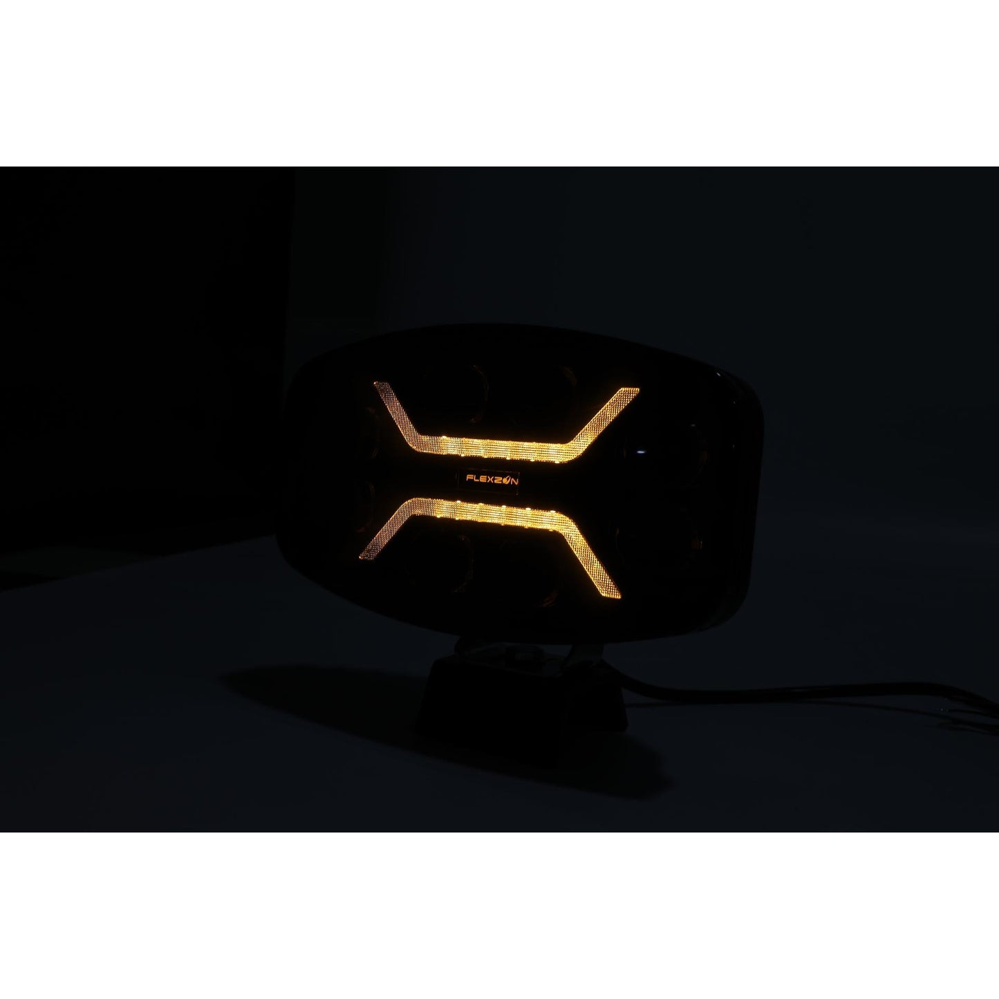 LED Халоген Фар DRL бяла/жълта светлина - Опушен - 12-24V за джип, камион, агротехника и др.