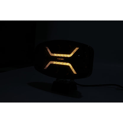 LED Халоген Фар DRL бяла/жълта светлина - Опушен - 12-24V за джип, камион, агротехника и др.