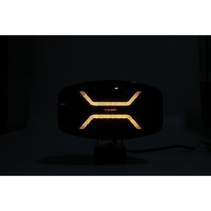 LED Халоген Фар DRL бяла/жълта светлина - Опушен - 12-24V за джип, камион, агротехника и др.