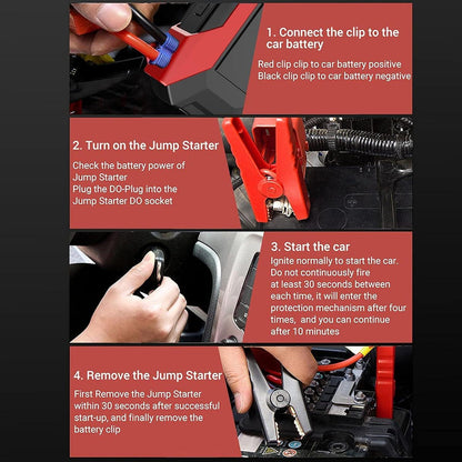 Стартерно, зарядно устройство за акумулатори 1000A, 12V, 10 000mAh