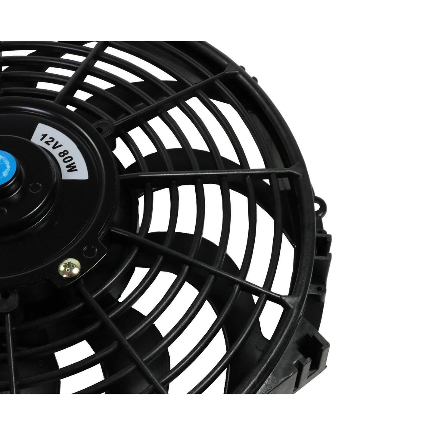 Универсален електрически вентилатор перка за радиатор - 12 инча (30см.), 12V, 80W, ABS и стомана, безшумен