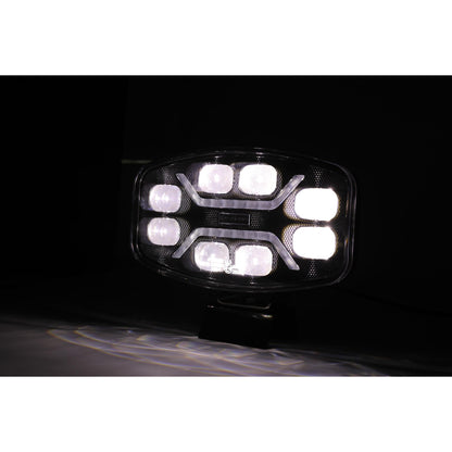 LED Халоген Фар DRL бяла/жълта светлина - 12-24V за джип, камион, агротехника и др.