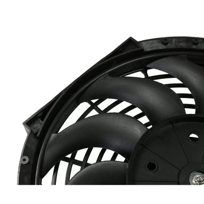 Универсален електрически вентилатор перка за радиатор - 12 инча (30см.), 12V, 80W, ABS и стомана, безшумен