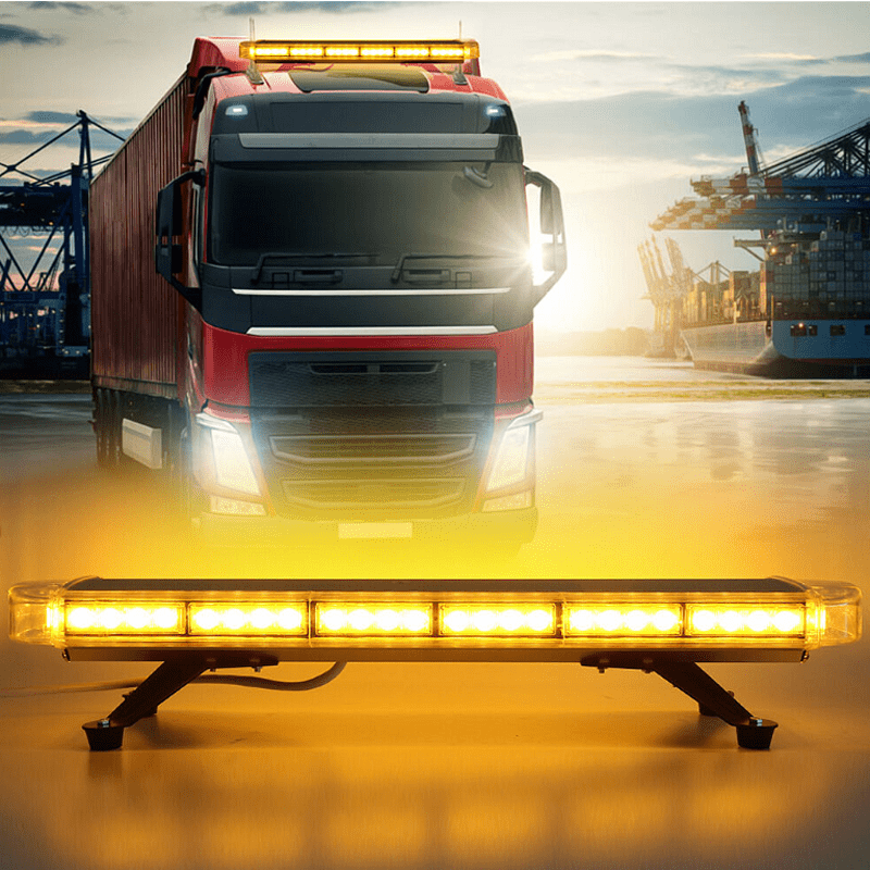 76см LED диодна аварийна сигнална лампа за таван 12-24V маяк, буркан