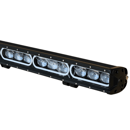 8D 120см 350W 3 в 1 Едноредов LED LIGHT BAR С 3 режима - основна бяла светлина, жълта светлина и дневна (DRL), прав лед лайт бар