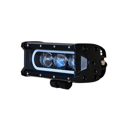 8D 21см 50W 3 в 1 Едноредов LED LIGHT BAR С 3 режима - основна бяла светлина, жълта светлина и дневна (DRL), прав лед лайт бар