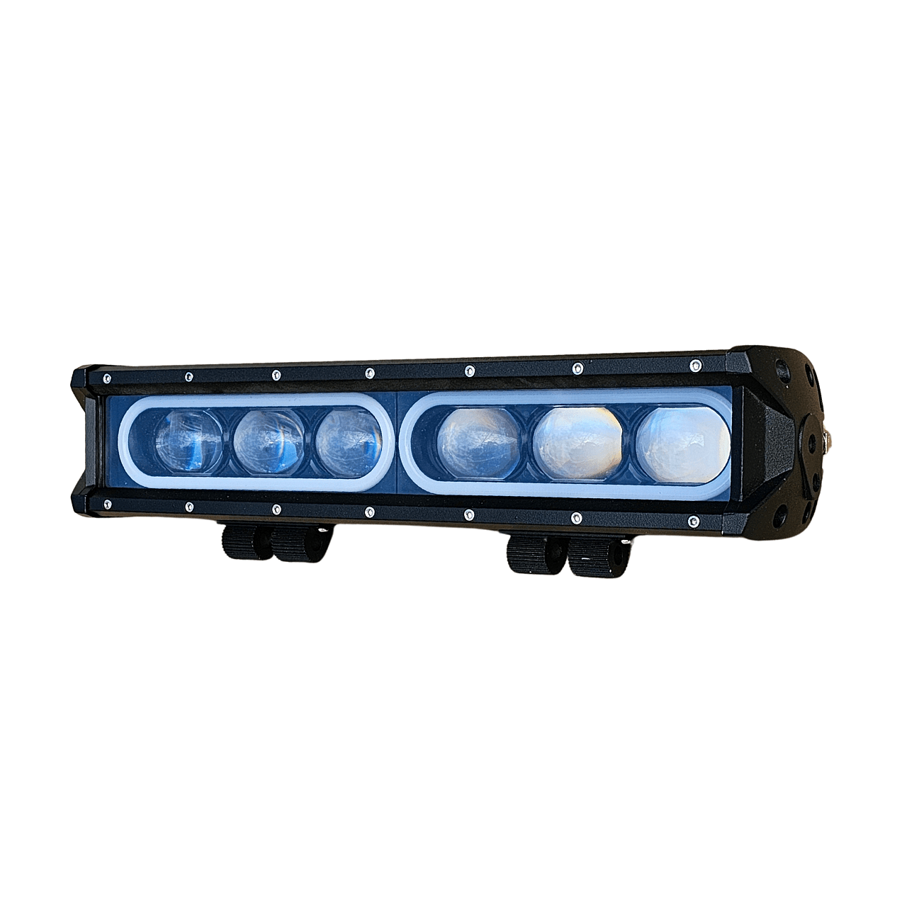8D 37см 100W 3 в 1 Едноредов LED LIGHT BAR С 3 режима - основна бяла светлина, жълта светлина и дневна (DRL), прав лед лайт бар