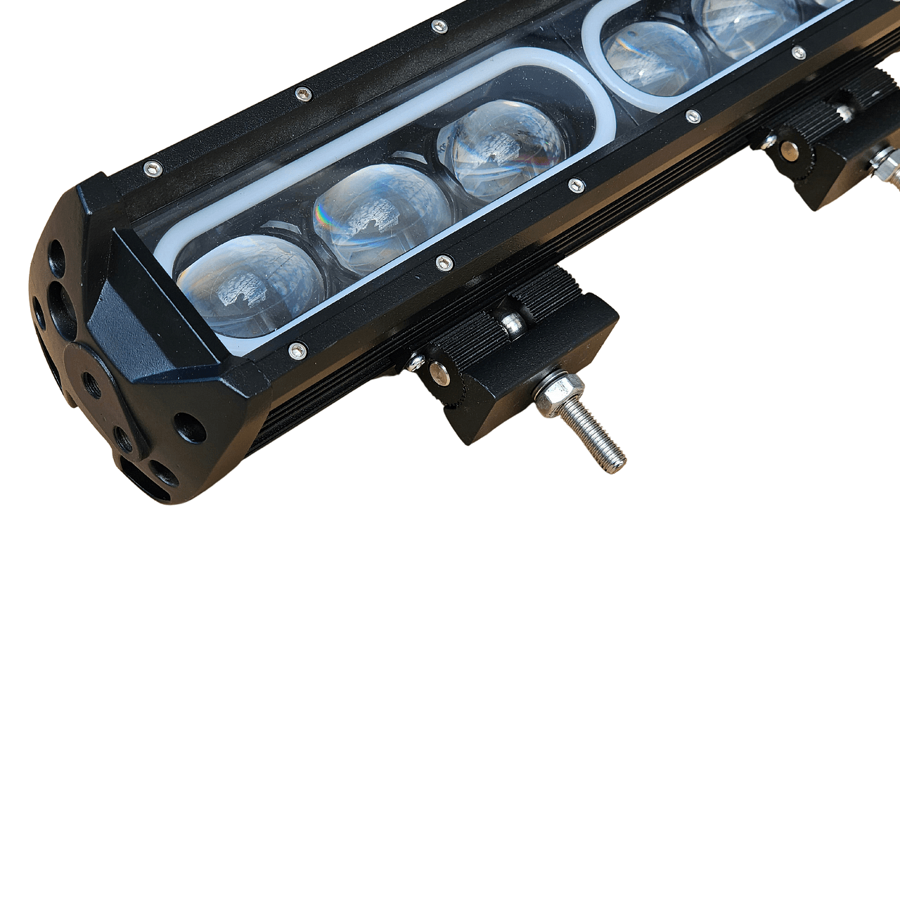 8D 37см 100W 3 в 1 Едноредов LED LIGHT BAR С 3 режима - основна бяла светлина, жълта светлина и дневна (DRL), прав лед лайт бар