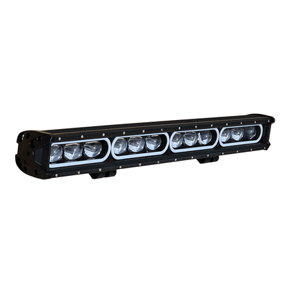 8D 71см 200W 3 в 1 Едноредов LED LIGHT BAR С 3 режима - основна бяла светлина, жълта светлина и дневна (DRL), прав лед лайт бар