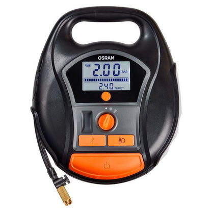 Акумулаторен дигитален компресор за гуми OSRAM TYREinflate 6000, 5.5 bar, 12V, 90dB, с вградена батерия
