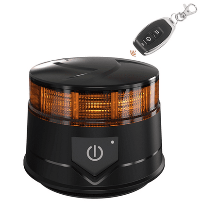 Безжичен Лед авариен буркан - маяк, 14W, с дистанционно, магнит и вендуза