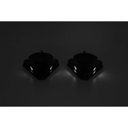 Безжични /Wireless/ LED стопове с магнит, неон ефект, триъгълна форма, 12V, 6 функции