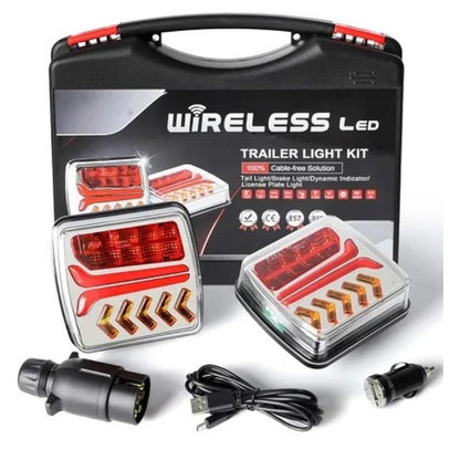 Безжични Wireless LED стопове - стоп светлина с магнит 12V/24V за ремарке, каравана, кемпер, колесар