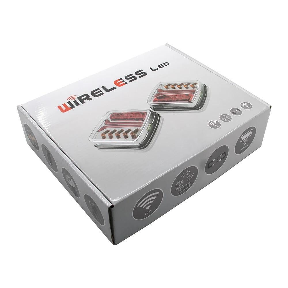 Безжични Wireless LED стопове - стоп светлина с магнит 12V/24V за ремарке, каравана, кемпер, колесар