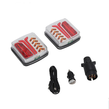Безжични Wireless LED стопове - стоп светлина с магнит 12V/24V за ремарке, каравана, кемпер, колесар