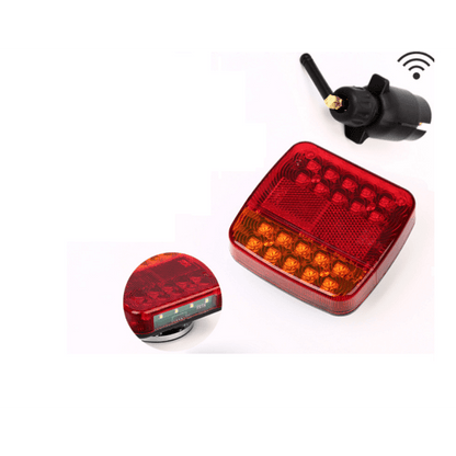 Безжични Wireless LED диодни Стопове с магнит 12V/24V Лед Стопове за Ремарке, Каравана, Платформа, 5 Функции