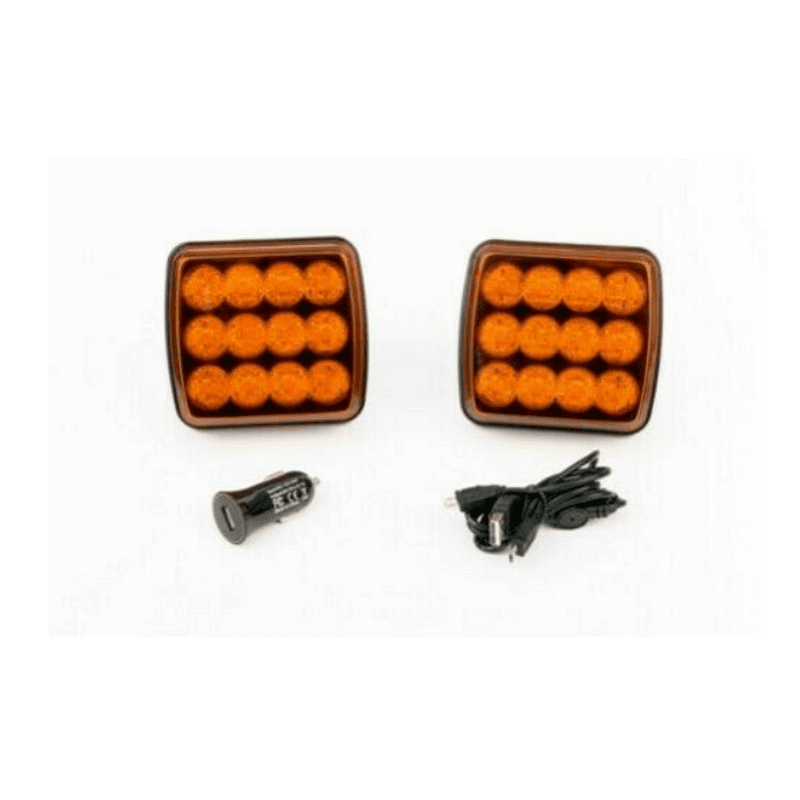 Безжични /Wireless/ LED Аварийни Светлини с Mагнит 12/24v Лед Оранжеви Аварийни Светлини, Блиц Светлина