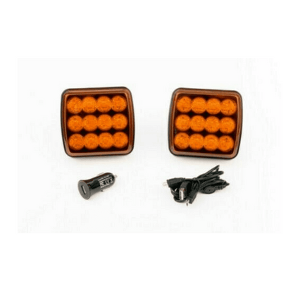 Безжични /Wireless/ LED Аварийни Светлини с Mагнит 12/24v Лед Оранжеви Аварийни Светлини, Блиц Светлина
