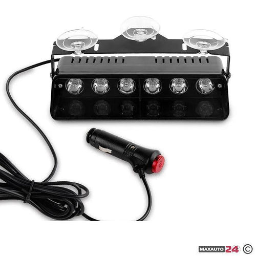 Диодни блиц светлини 20см синя+червена светлина