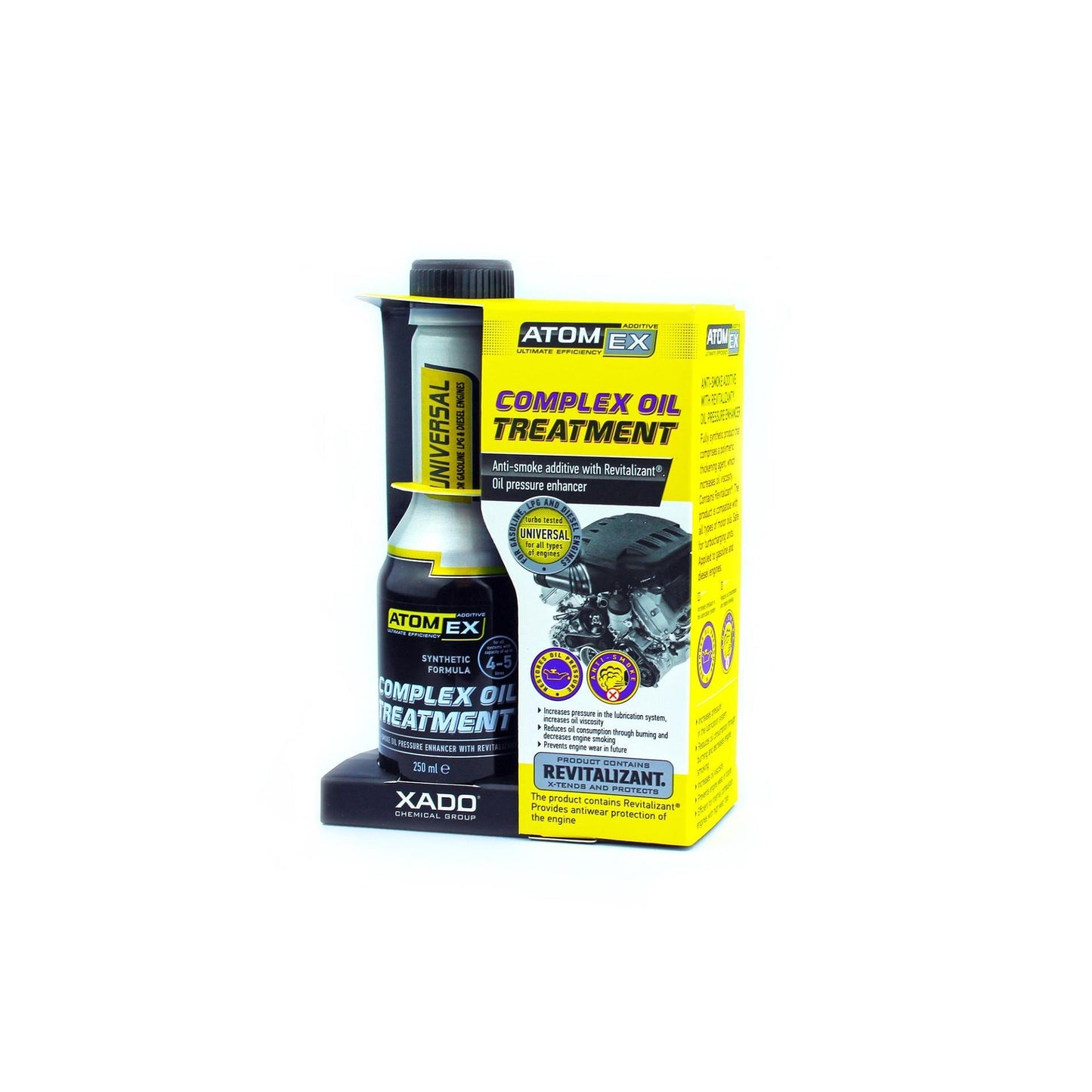 Добавка Xado Atomex Complex Oil Treatment за спиране на дима 250ml