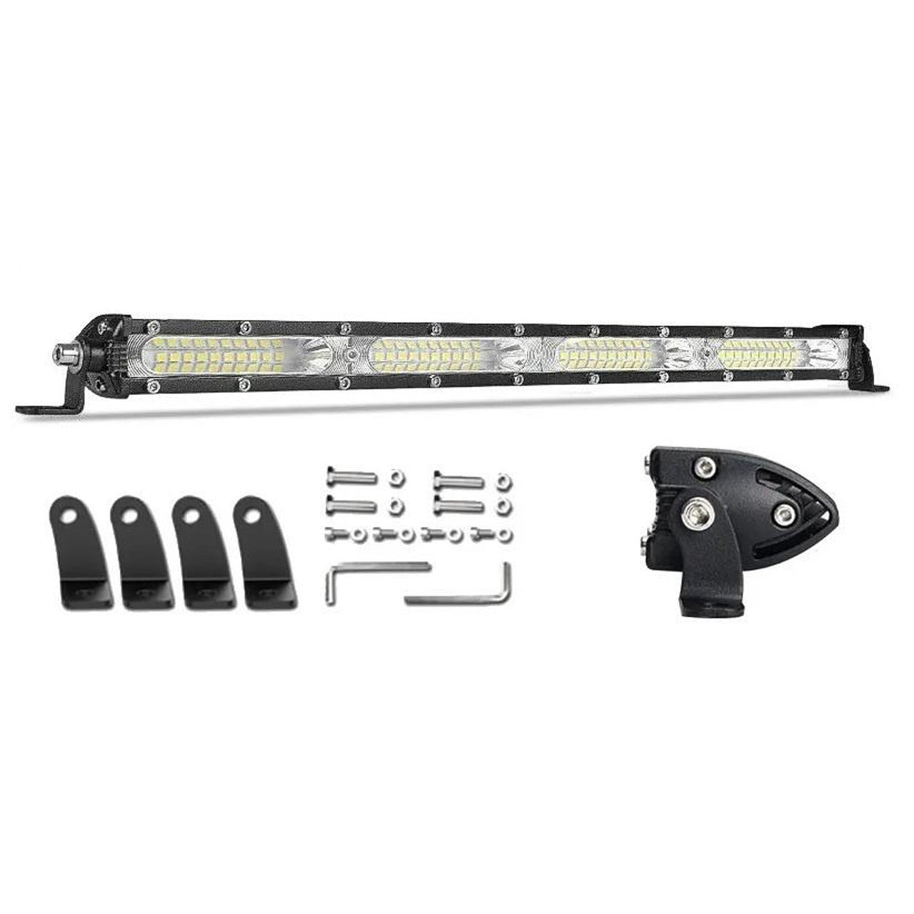 Едноредов SLIM LED бар 33.2см 108W 12-24V, ултра тънък