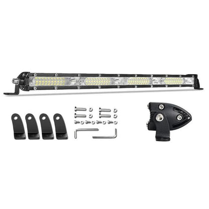 Едноредов SLIM LED бар 33.2см 108W 12-24V, ултра тънък