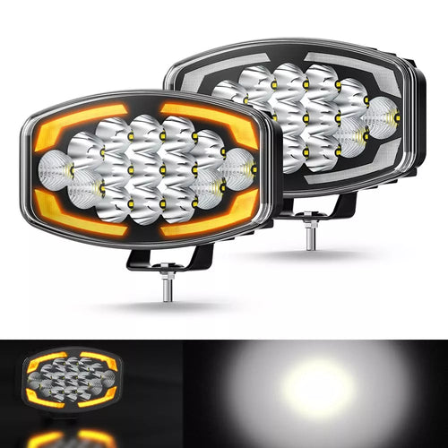 1бр LED Фар / Прожектор за джип, камион и работна техника, 32W 12V/24V, 10"/25см
