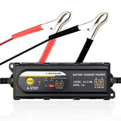 Интелигентно универсално зарядно устройство DUNLOP за акумулатор на автомобил 6 - 12V 3.8A