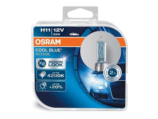 Комплект 2 броя халогенни крушки Osram H11 Cool Blue Intense 12V, 55W, PGJ-19-2