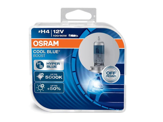 Комплект 2 броя халогенни крушки Osram H4 Cool Blue Boost 12V, 100/90W, P43t