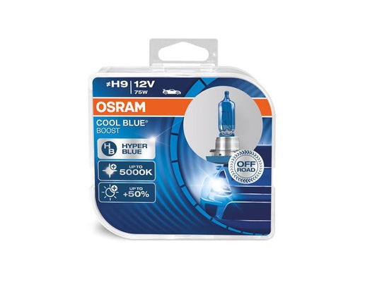 Комплект 2 броя халогенни крушки Osram H9 Cool Blue Boost 12V, 75W, PGJ19-5, 2100lm