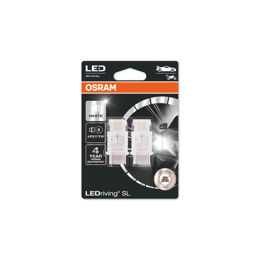 Комплект 2 броя LED лампи Osram тип P27/7W бели 6000K, 145LM, 12V, 1.70W, W2.5x16q