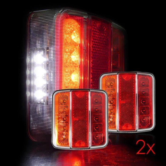 Комплект 2бр. LED Диодни Стопове 12V/24V за бус, камион, ТИР, ремарке