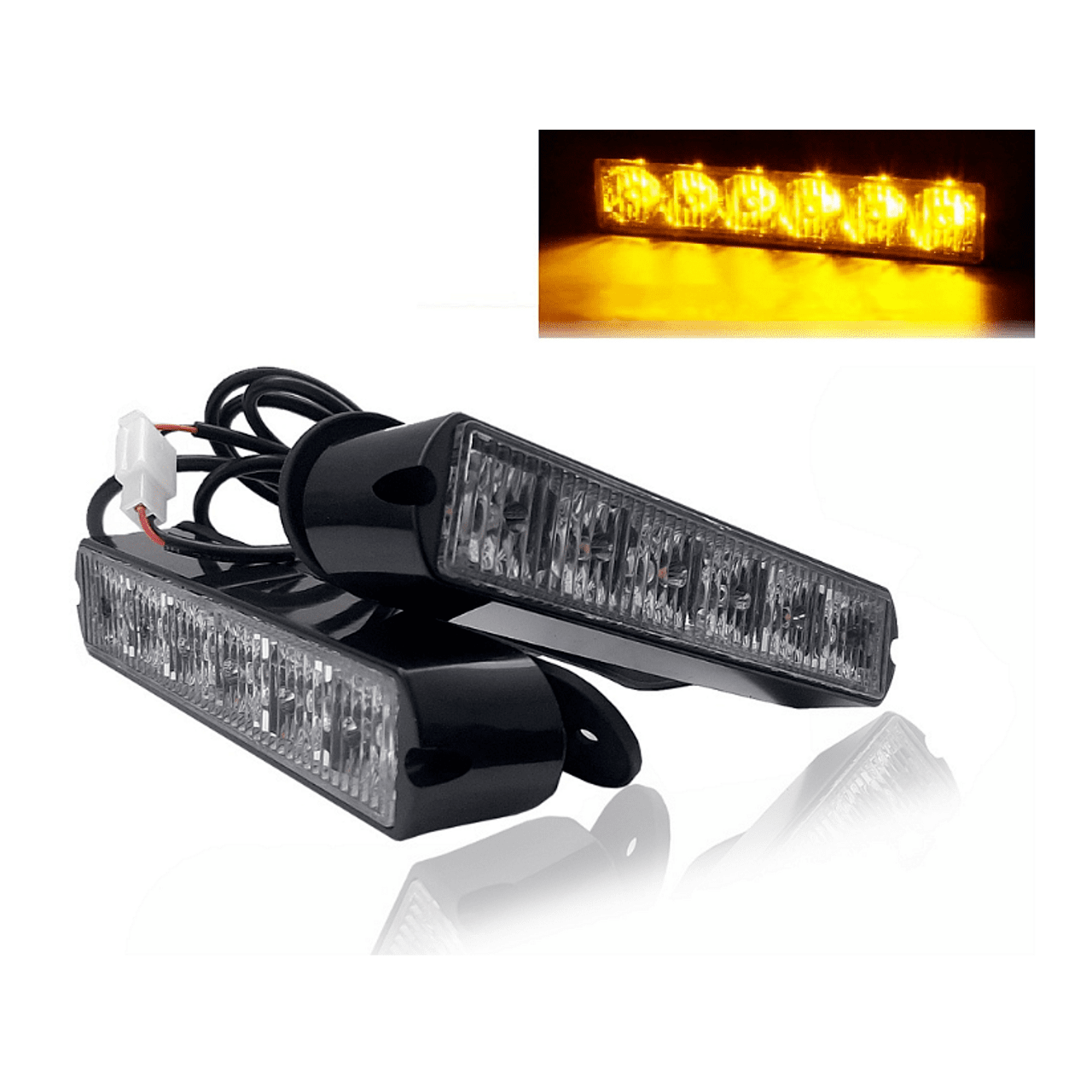 Комплект 2бр 17см Сигнална Аварийна Лампа, Блиц Лампа, Маяк