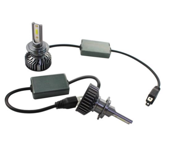 Комплект 2бр F2 Мини LED крушки H7 80W +300% светлина, CANBUS модул