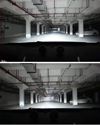 Комплект 2бр F2 Мини LED крушки H7 80W +300% светлина, CANBUS модул