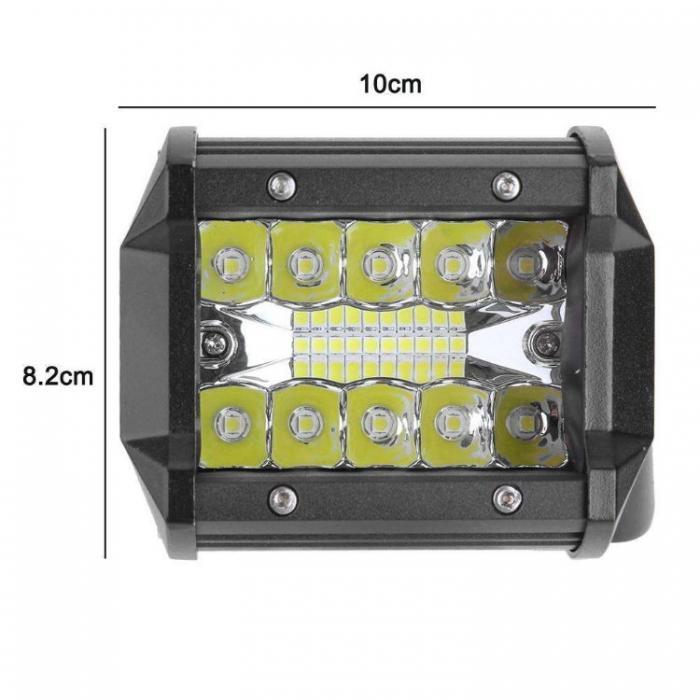 Комплект 2бр LED халогени 4" 7D 60W - универсални