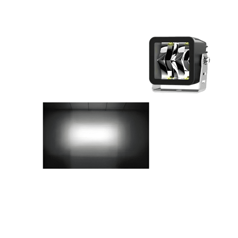 Комплект 2бр LED квадратни работни светлини 40W, Osram LED чип